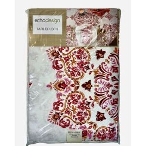 Echo Design Parvani Tablecloth - 60" x 84" Oblong Medallion Fuschia